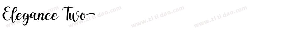 Elegance Two字体转换